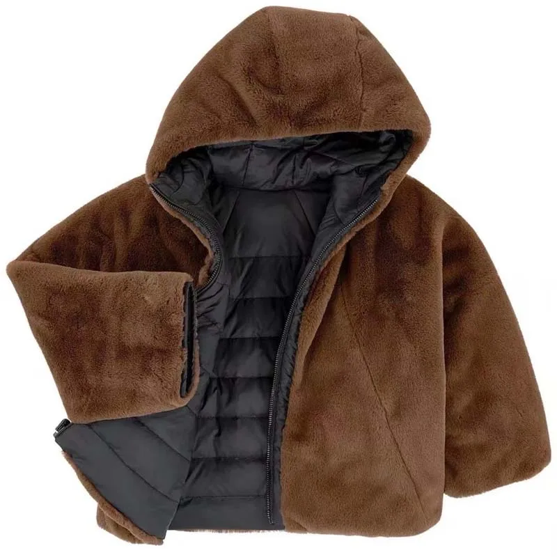 

In Stock 2025 Autumn Winter BP Baby Girls Windproof Thickened Warm Hooded Down Jacket Baby Boys Jackets Kids Boutique Clothes