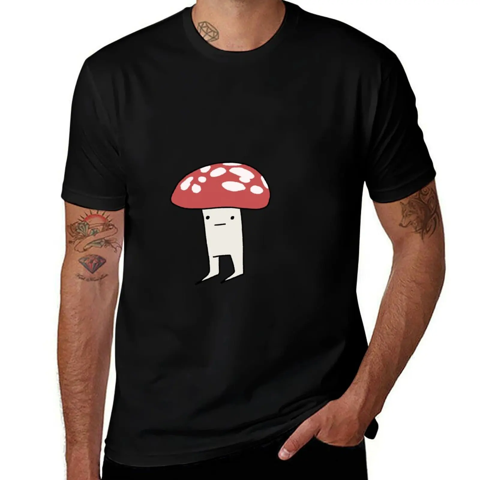 

Mushroom with legs T-Shirt man graphic t shirt t shirt man casual T-Shirt