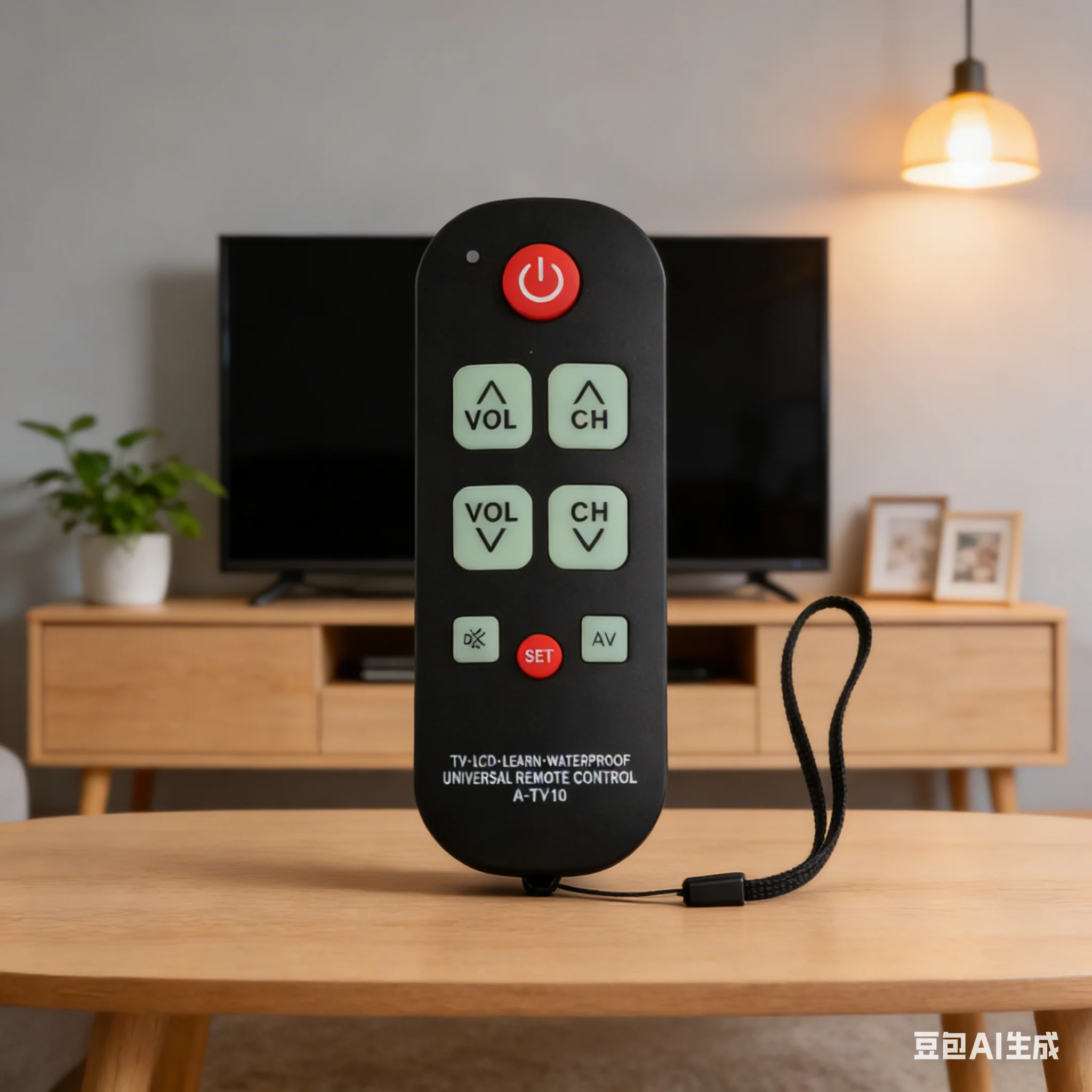 TV Remote Control PC Universal/Simple-Easy Big Button TV Remote  For Seniors User-Friendly Auto Search Learning Accessories