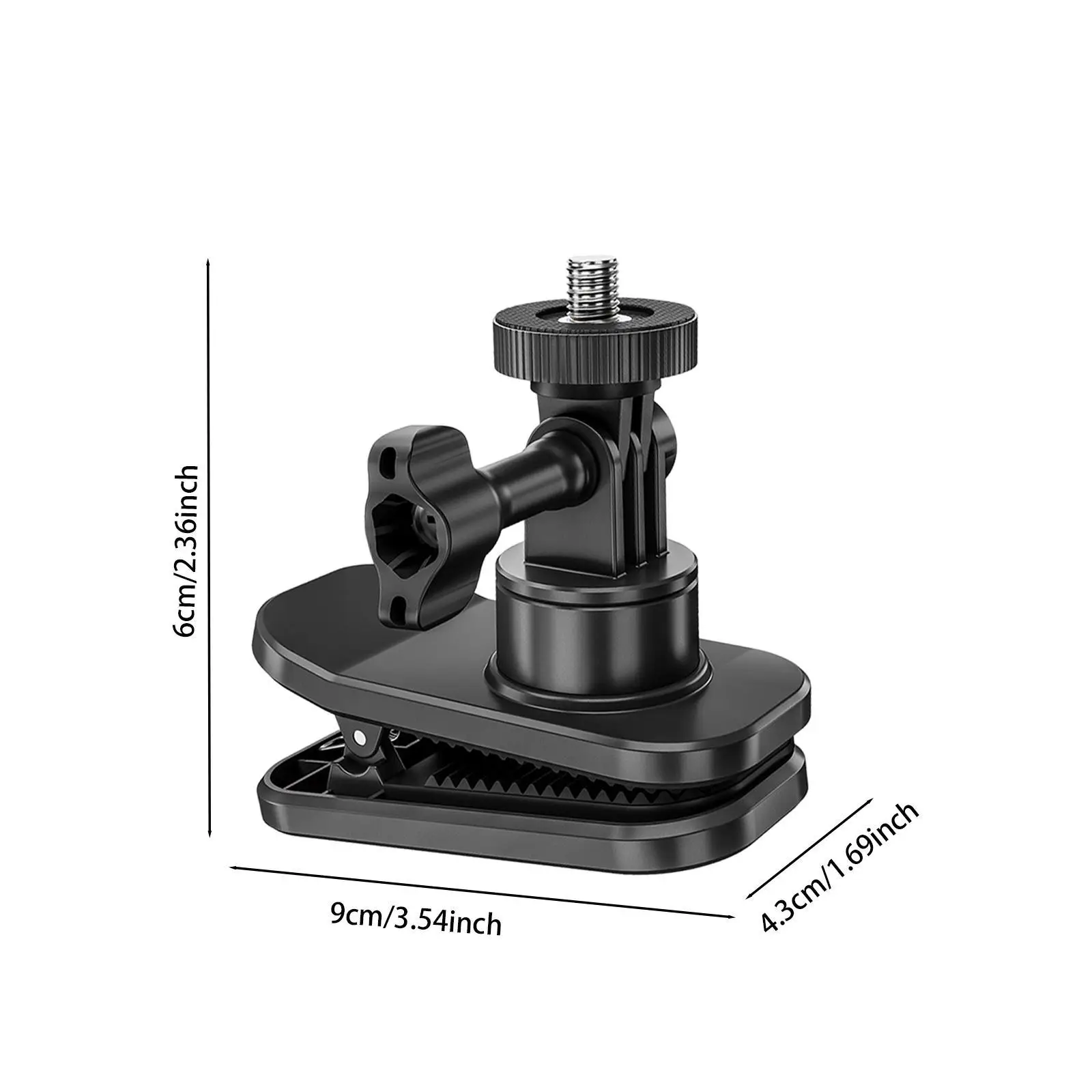 Shoulder Strap Clip Mount Magnetic 360 Rotatable Action Camera Backpack Clip