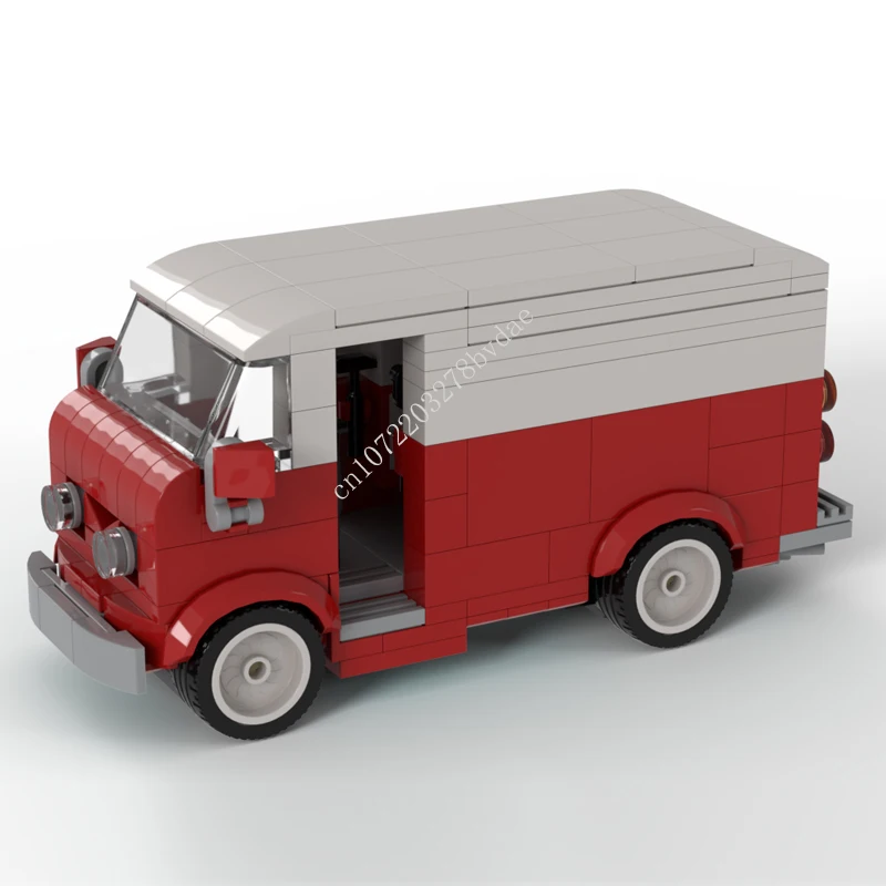 

230PCS MOC Speed Champions The 60's Step Through Van Model Building Blocks Technology Bricks Creative Assembly Kids Toys Gifts