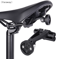 〔Far〕 Bicycle Rail Rear Light Bracket Seat-post Mount Code Table Frame Light Stand Shockproof Accessory For Radar Sports Camera