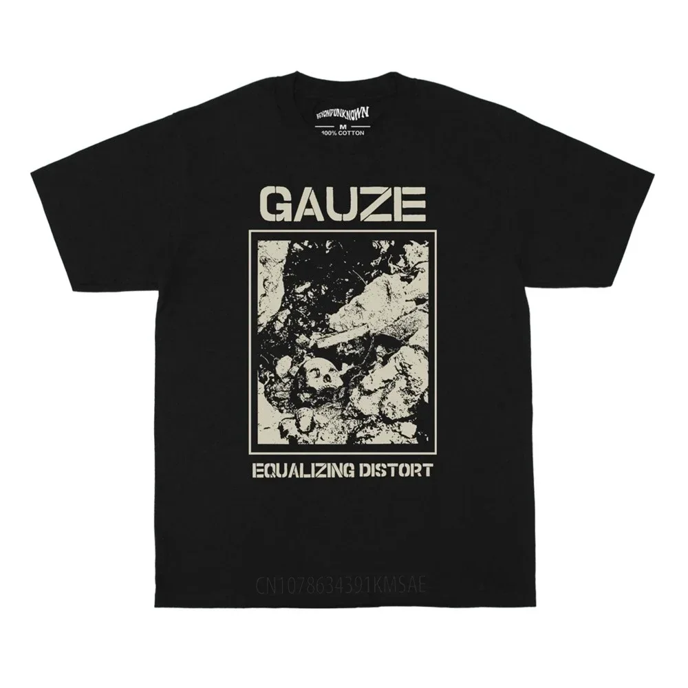 Gauze ‎T-Shirt Equalizing Distort Japanese Hardcore Punk T-Shirt The Comes Men's Clothing Short Sleeve Cotton Tee Shirt