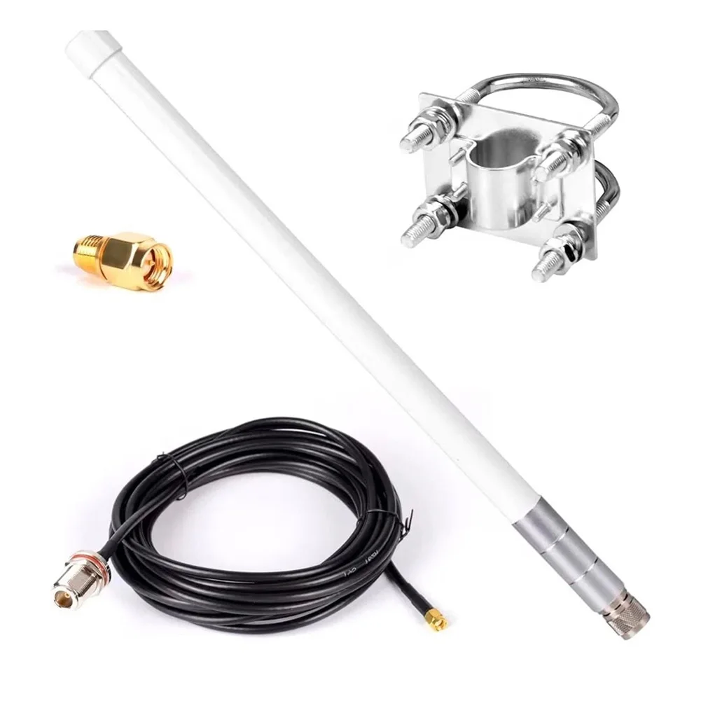 N-type Female To RP-SMA Male With 5-meter Low-loss KMR195 Cable  For LoRa Helium Hotspot HNT Miner Outdoor Accessory