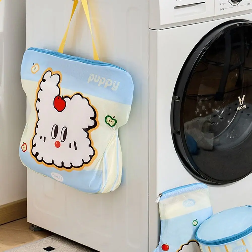 

4pcs /set Anti-deformation Classification Laundry Bag Thickened Large Capacity Lingerie Wash Bags Fine Mesh with Handle