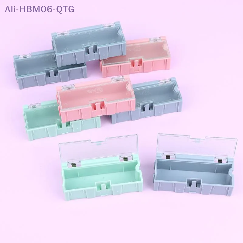 *5Pcs For SMD SMT Electronic Box Electronic Components Small Screws Nuts Washers Container Mini Splicable Plastic Storage Boxes