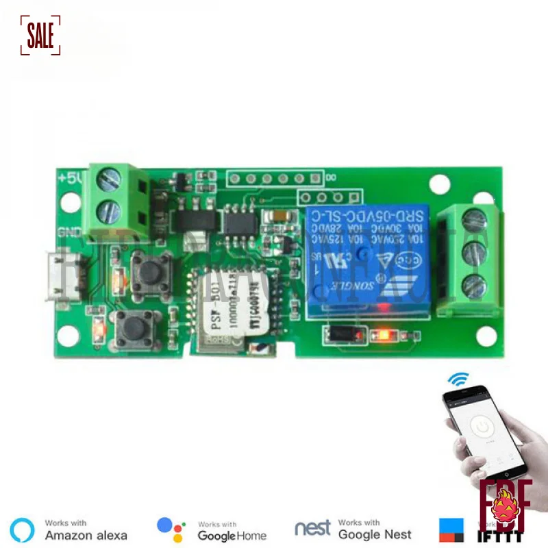 

5-32V Alexa Voice Toggle Momentary Latching Lighting Appliance