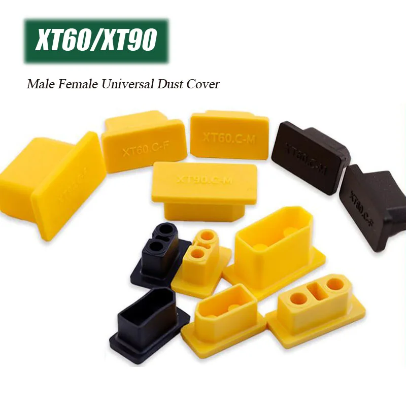 XT60 XT90 Series Plug Universal Dust Cover XT60/90 Male Female Aircraft Model Lithium Battery Connector Plug Waterproof Sheath