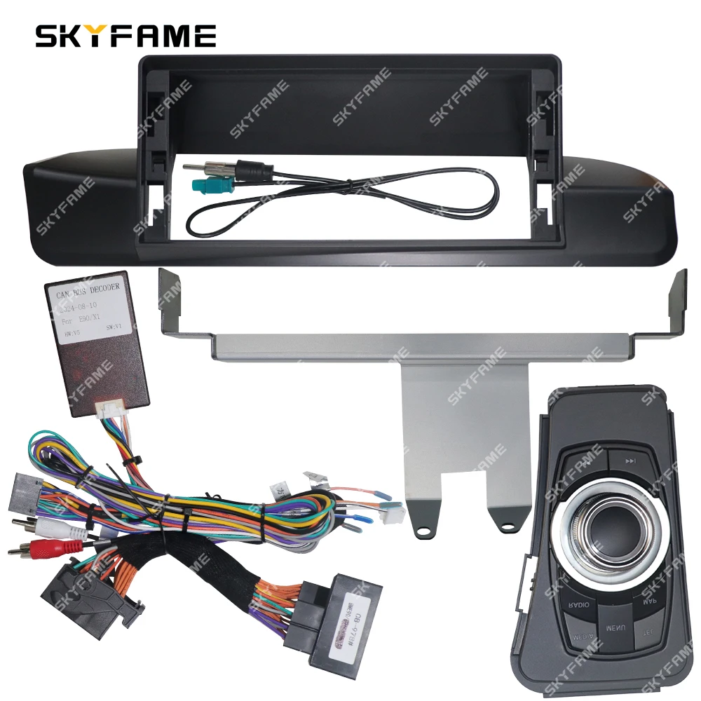 SKYFAME 9/12.3 Inch Frame Fascia Adapter Canbus Box Android Radio Dash Fitting Panel Kit For BMW 3 Series E90 E91 E92 E93 M3