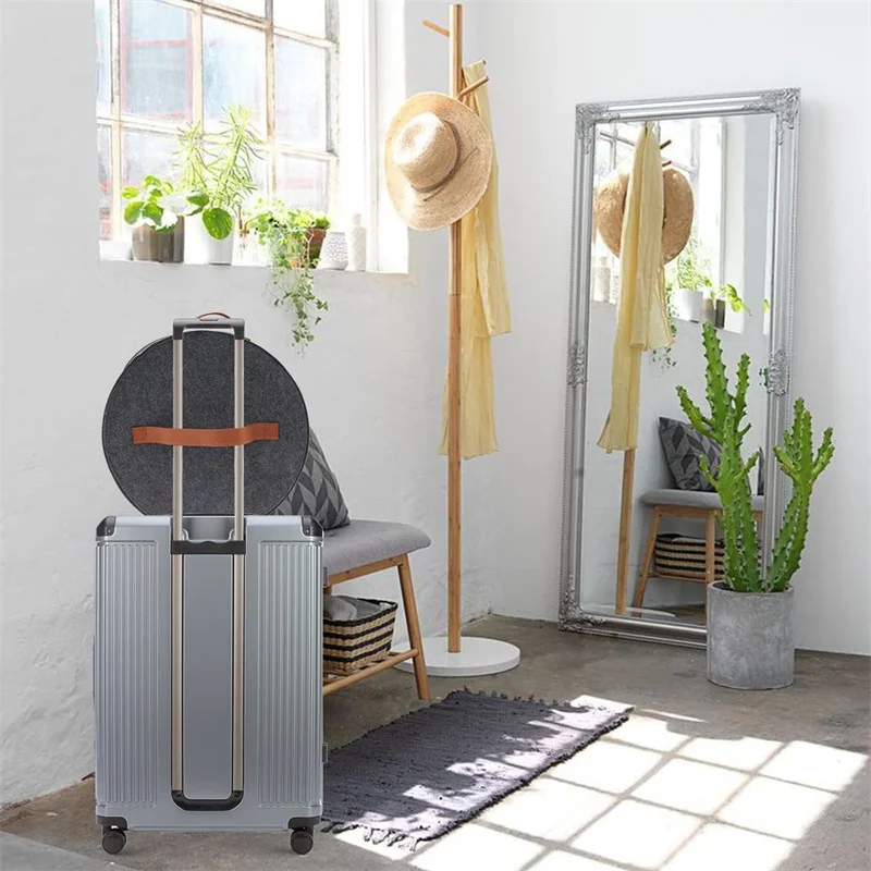 Scatola portaoggetti di grande capacità con coperchio con cerniera contenitore per cappelli multifunzione secchio per vestiti contenitori da viaggio
