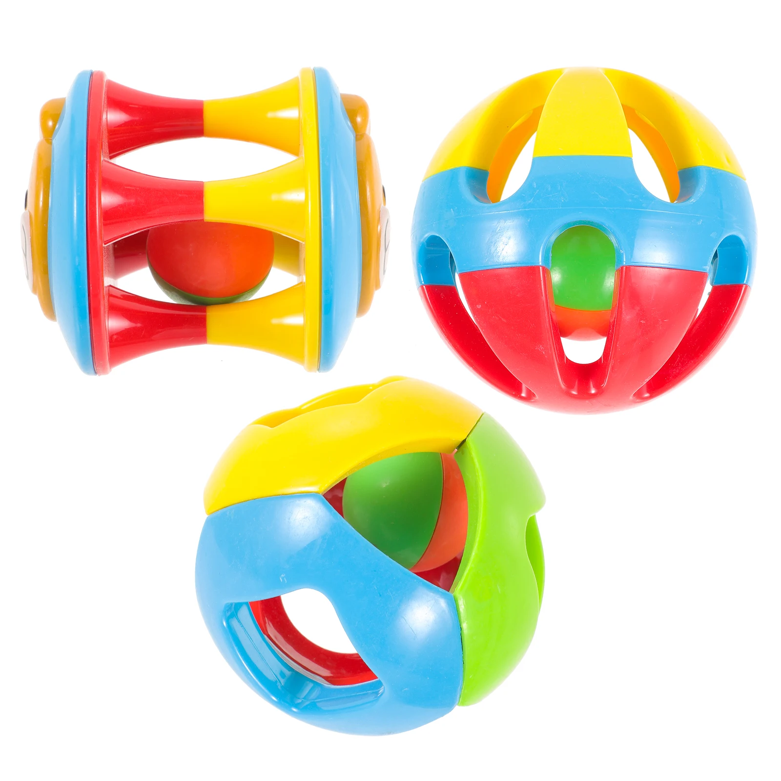 

3pcs Parrot Ball Toy Bright Color for Cockatiel Parakeet Bird Teeth Grinding Teether Safe Durable Pet Chew Play Hours