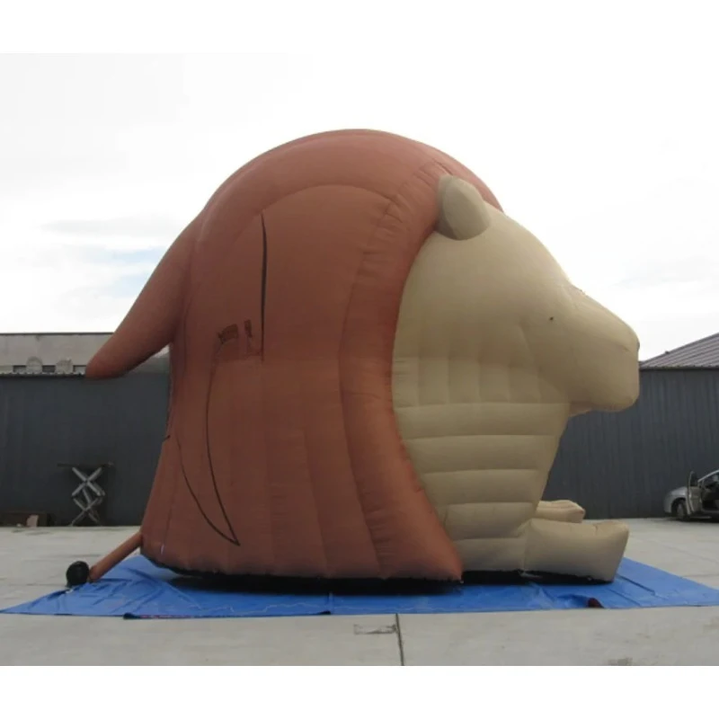 An inflatable tunnel for a football match