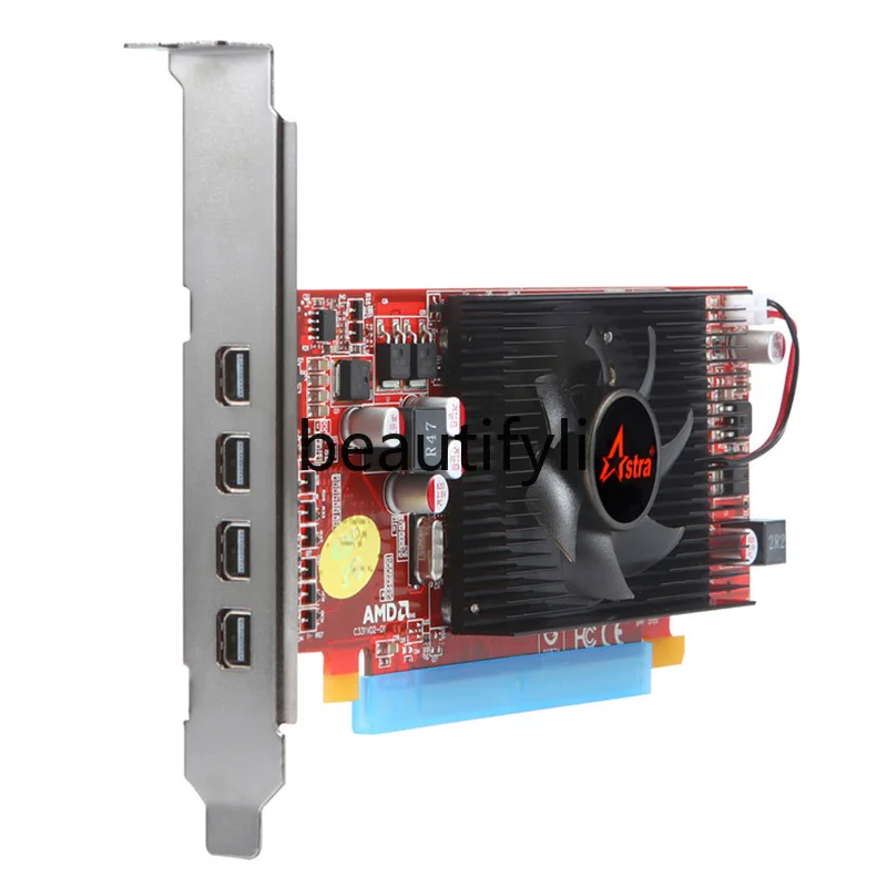 

Четырехэкранная видеокарта Видеокарта «один-четыре» 4-экранный мониторинг Многоэкранная видеокарта 2G Совершенно новая