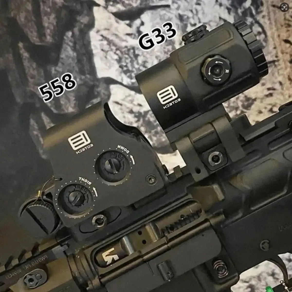 

Тактический увеличительный прицел Eotech G33 G43 G45, коллиматорный прицел 551 552 553 558, крепление Picatinny, быстросъемный прицел Unity для страйкбола и охоты