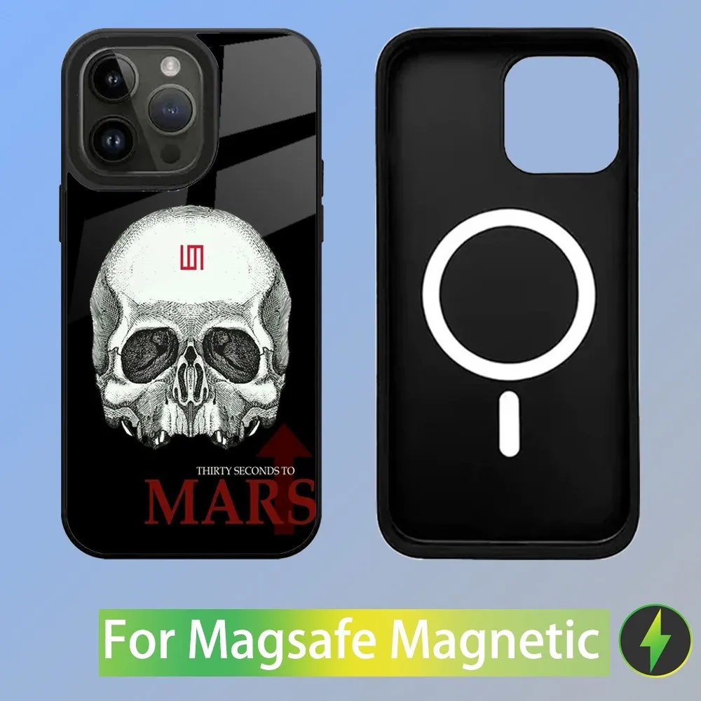 30 Second To Mars 30STM Phone Case For iPhone 16,15,14,13,12,11,Plus,Pro,Max Mini Magsafe Magnetic Wireless Charging