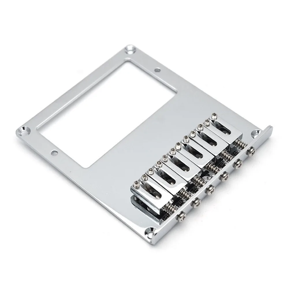 Top-loading 6 cordas fixo hardtail guitarra ponte ajustável selas peças de reposição para tele telecaster guitarra
