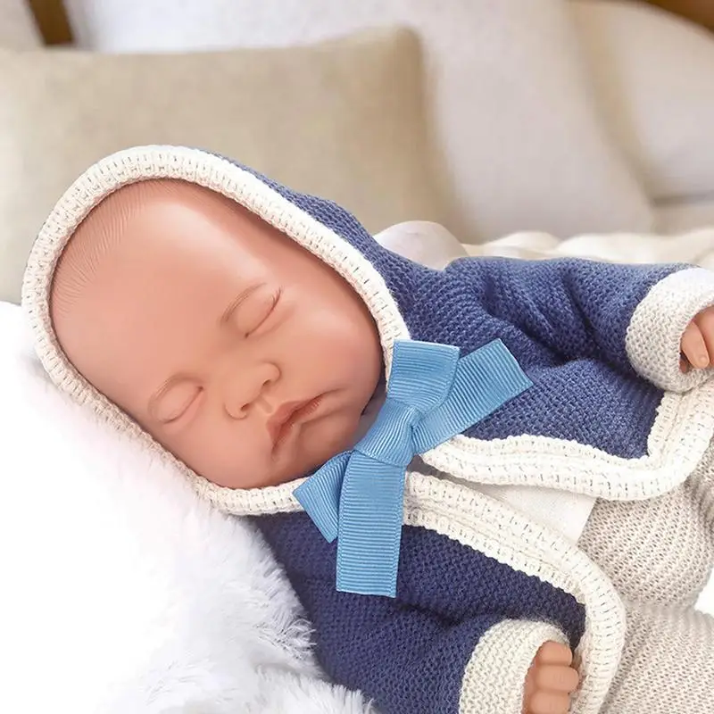 Reborn Dolls Toy Realistyczna miękka fałszywa lalka dla malucha Symulacja lalki Reborn z drobnymi detalami na Boże Narodzenie Urodziny Dzień Dziecka