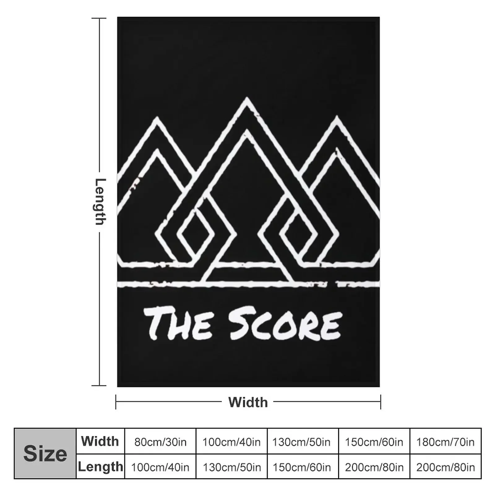 The Score - Crown With Text Throw Blanket Camping Decorative Beds Luxury Thicken Heavy Quilt Loose Blankets