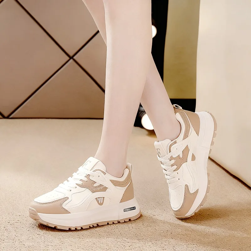 1pair Sneakers Women's Lightweight Shock-absorbing Running Shoes Women's Spring and Autumn New Casual Versatile Student Shoes