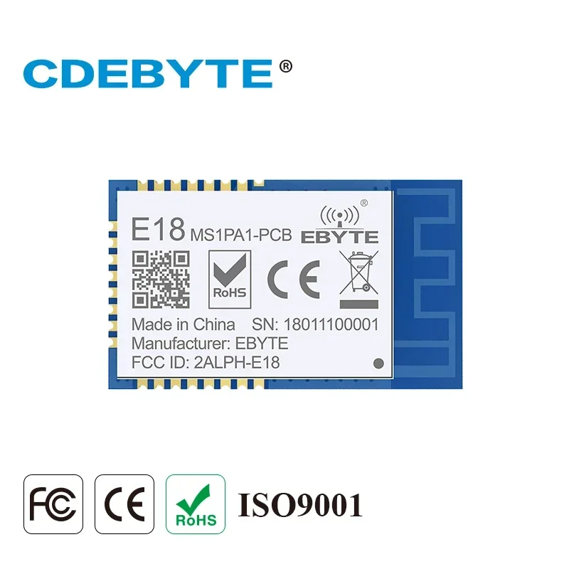 Zigbee Module CC2530 2.4GHz Wireless Transceiver  CDEBYTE E18-MS1PA2-PCB PA IoT Radio Transmitter and Receiver