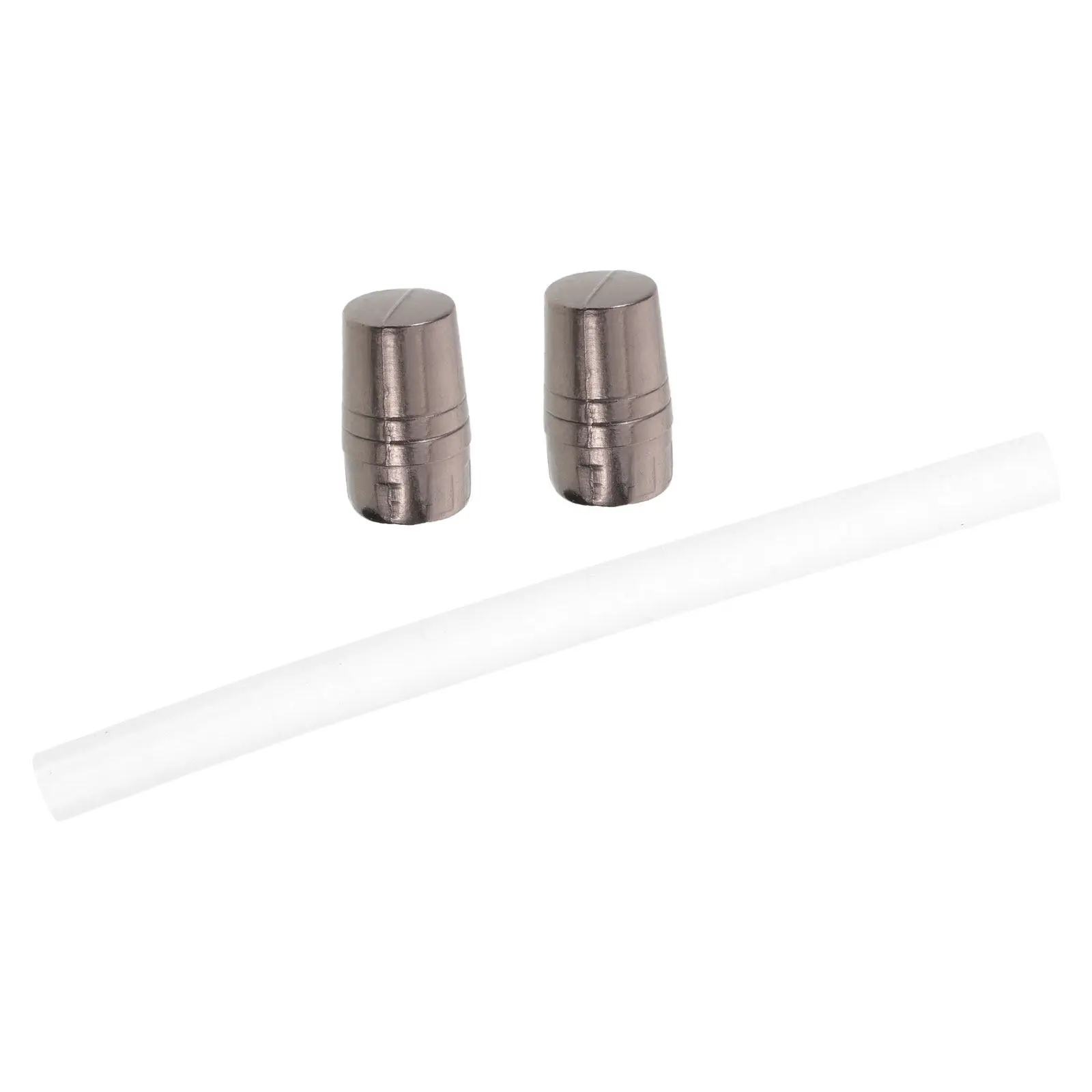 2er-Set Regenschirm-Spitzenkappen aus Metall, Ersatzstangen-Endadapter, Regenschirm-Reparaturteile, Gummihülsen für Sonnenschirme