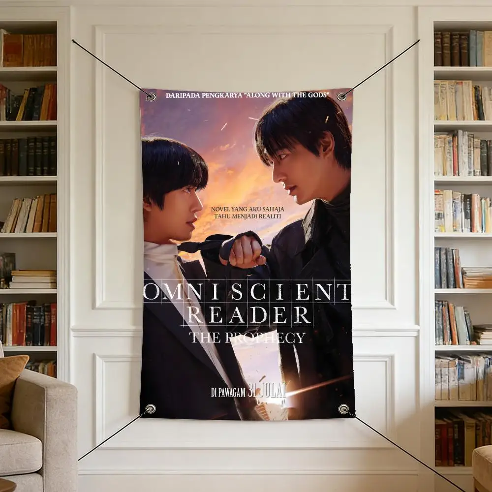 Novel O-Omniscient Reader Flags Warm Home Flag 4 Grommets Wrinkle Free Indoor Outdoor