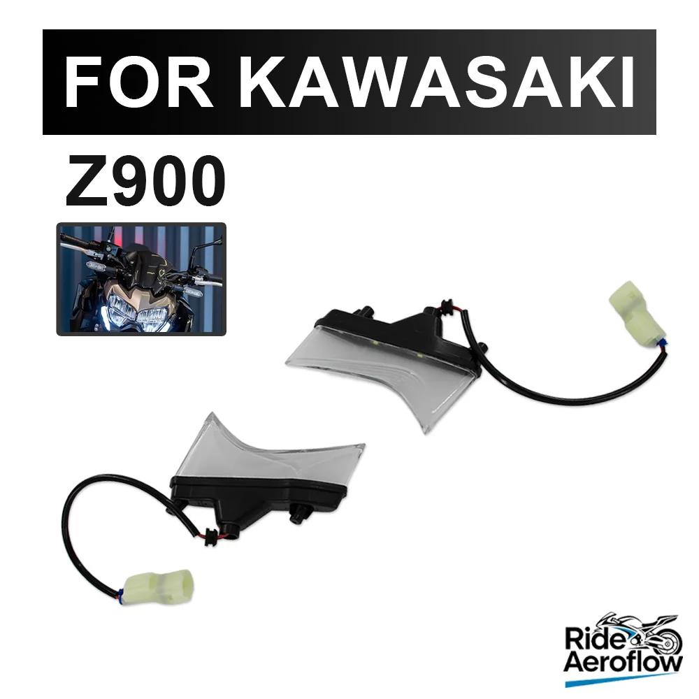

Дневные ходовые огни для KAWASAKI Z900 2020-2024: светодиодные передние фары, противотуманные фары, ДХО, указатели поворота, боковые габаритные огни