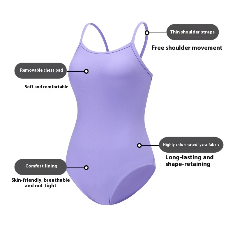 Women\'s One-piece Swimsuit Professional Model One-piece Racing Triangle Swimsuit with Bra Pads Swimwear