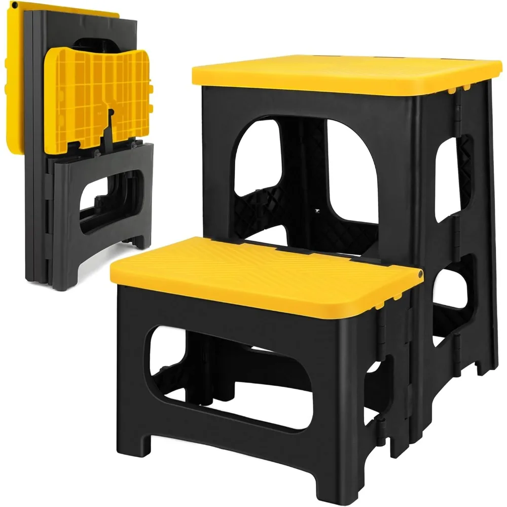 Folding 2-Step Stool, Non-Slip Portable Footstool 8