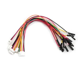 5Pcs HY2.0 to Dupont Line Electronic Wire-2P/3P/4P/5P/6P/8P/10 Pin To 2.54mm Dupont Male/Female Wire Connector 26AWG 20cm Cable