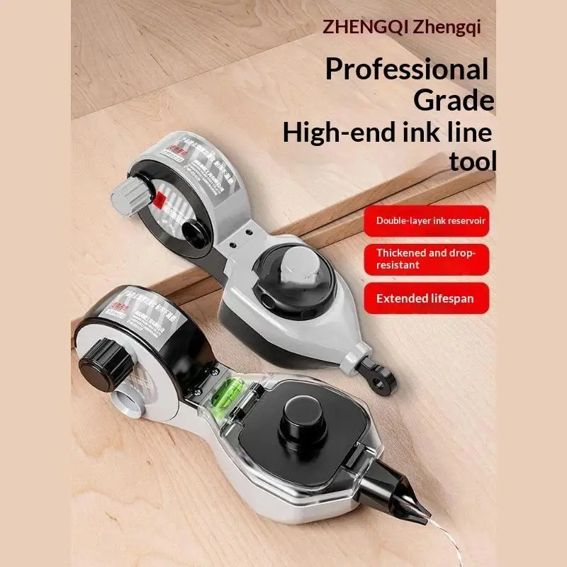 Ink Bucket Carpentry Special Automatic Scribing Device Construction Site Release Ink Elastic Line Drawing Tool
