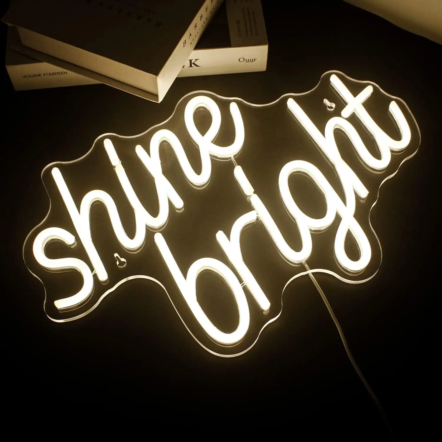 Shine Bright Neon Sign For Wall Decor Warm Led Lights USB Powered Room Decoration For Bar Birthday Party Home Bedroom Club Signs