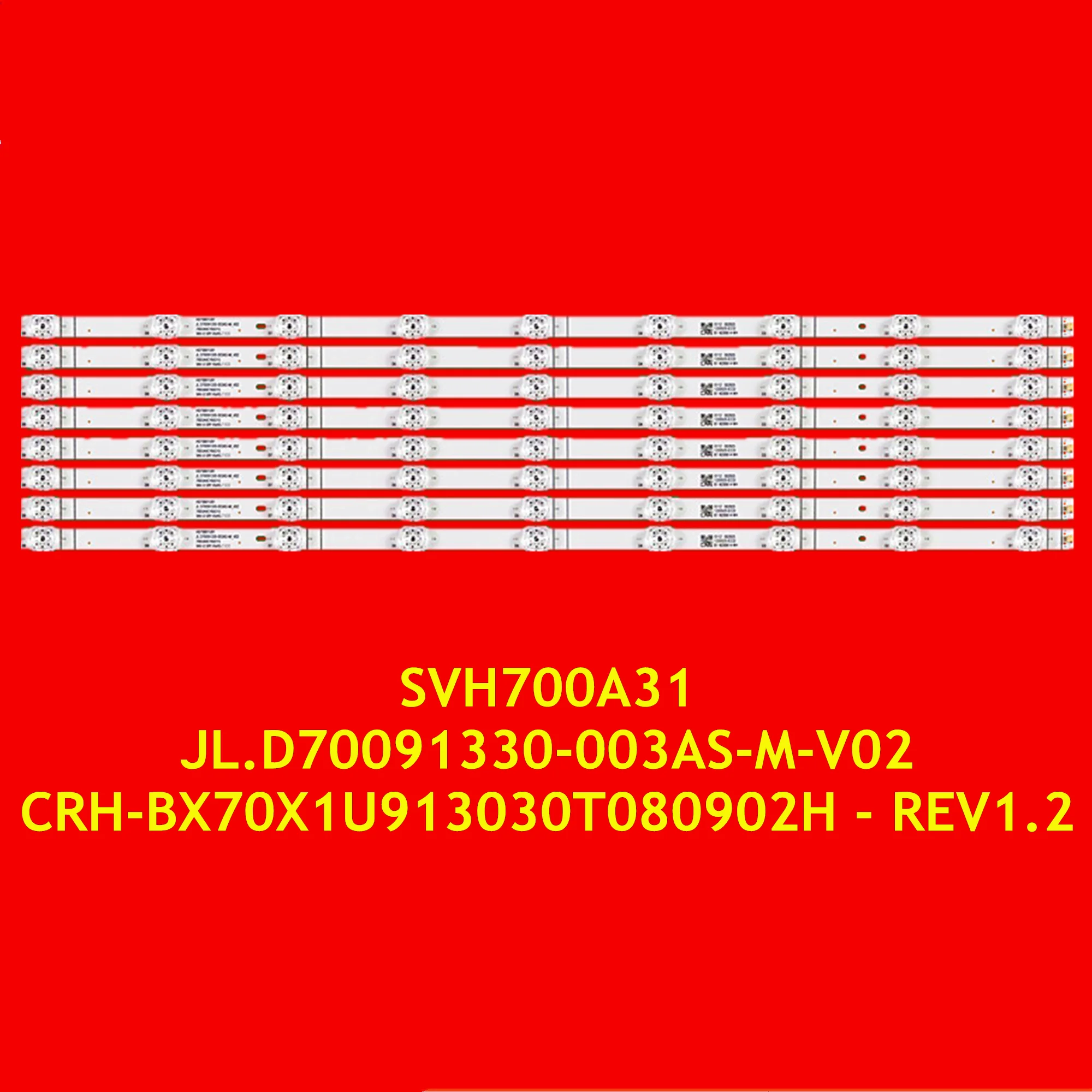 شريط LED لـ 70E3F ، 70V1F-S ، R ، 70E3D-PR0 ، 70A6G ، 70H6570G ، 70H6500G ، JL.D70091330-003AS-M-V02 ، Ch-REV1.2