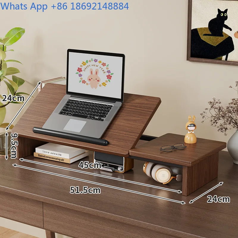 Laptop Stand Adjustable Computer Heightening Stand Office College Student Dormitory Desktop Storage Tablet Holder