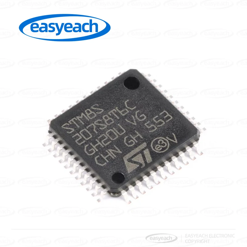 STM8S207S8T6C STMicroelectronics مكونات متحكم صغير IC رقاقة المعالج