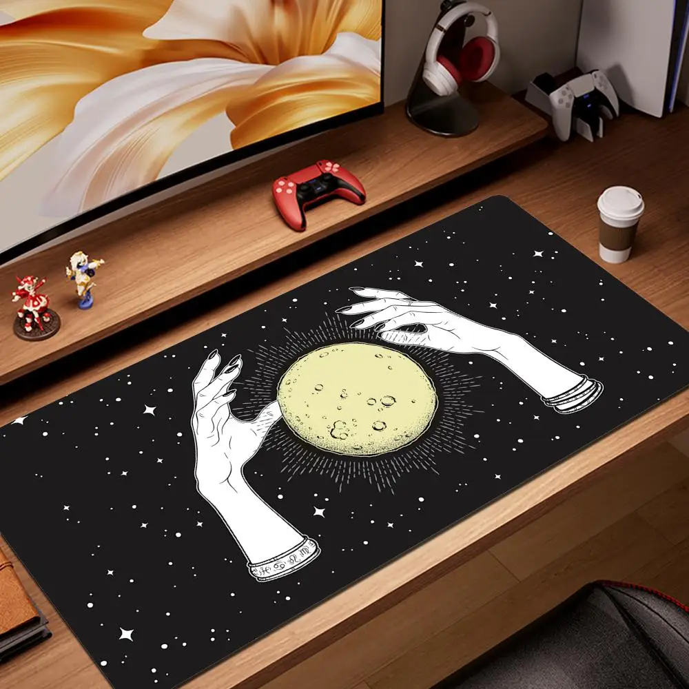 

Cute Witches Moon Tarot Computer Mouse Pad Gamer Mouse Pads Large Gaming Mousepad XL Desk Mause Pad Keyboard Mouse Carpet Gaming