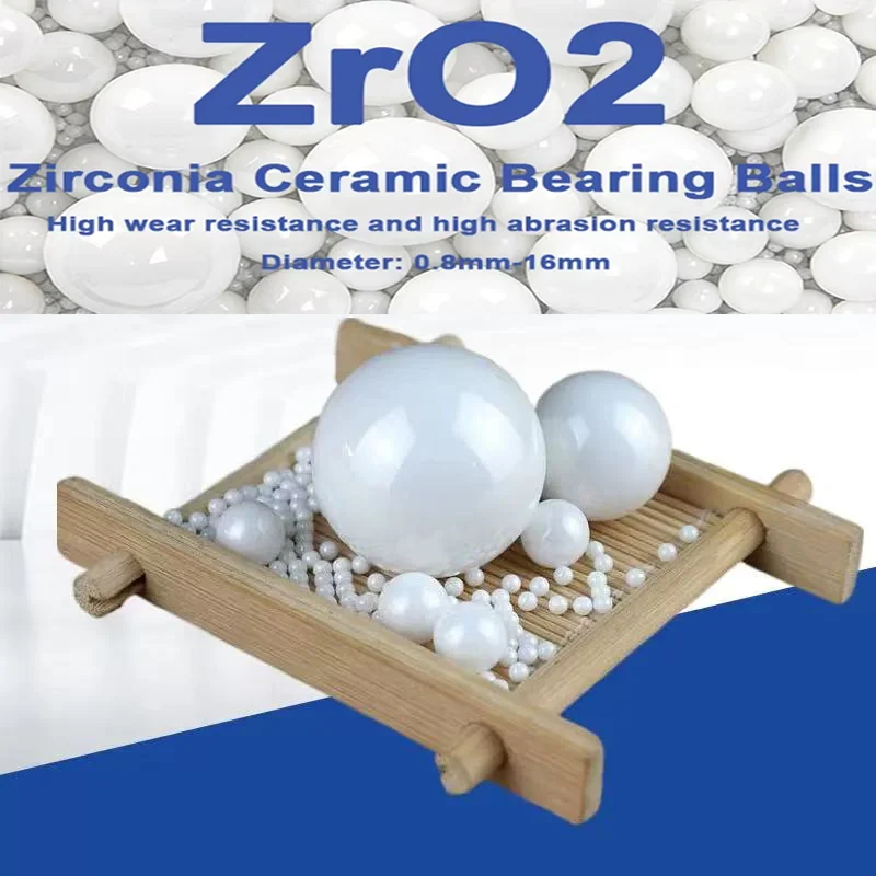 

1-200Pcs ZrO2 Ceramic Bearing Balls G10 Precision Zirconia Ceramic Ball Smooth Ball Bead Dia 0.8/1/1.2/1.5/1.588/2/2.778/3-16mm