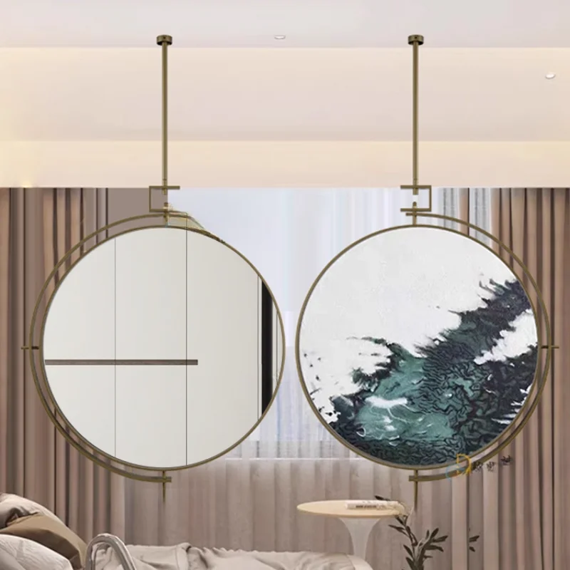 Round Bathroom Decorative Mirrors Large Modern Home Liquidation Small Mirror Interior Decoration Room Art Makeup Wall Adhesive