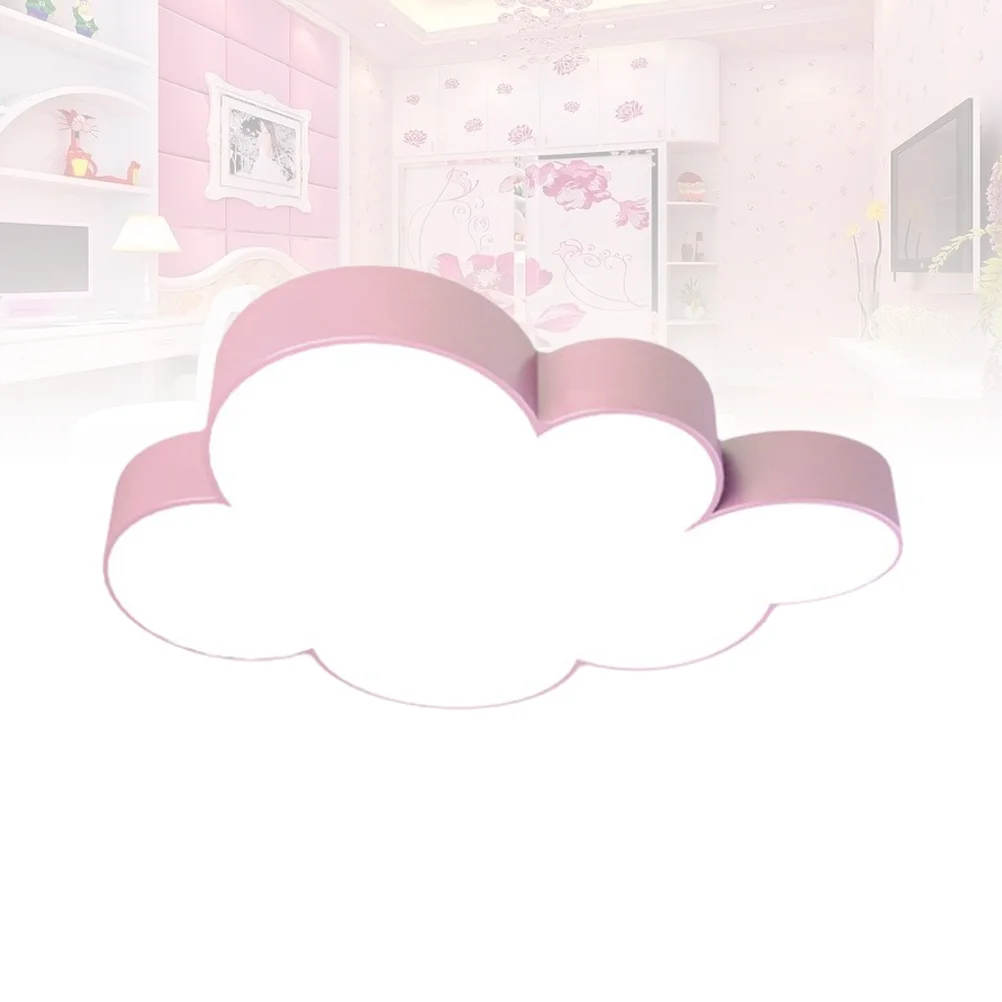 

1pc 45cm 16W Children's Room Decor Chandelier Cloud Shaped Ceiling Mounted LED Ceiling Lamp for Kids Room(Monochrome