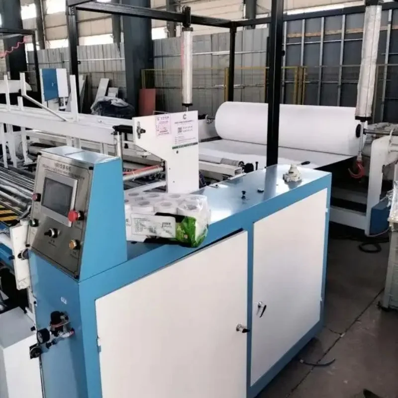 CE認証取得済み機器、全自動巻き戻し機、エンボス加工切断機、低価格