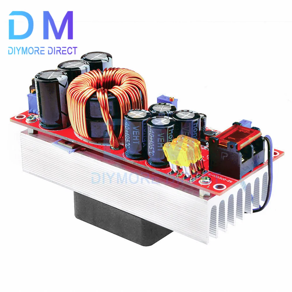 1800W 40A DC-DC Boost Converter Step Up Power Supply Module 10-60V to 12-90V Adjustable Voltage Charger Power Module