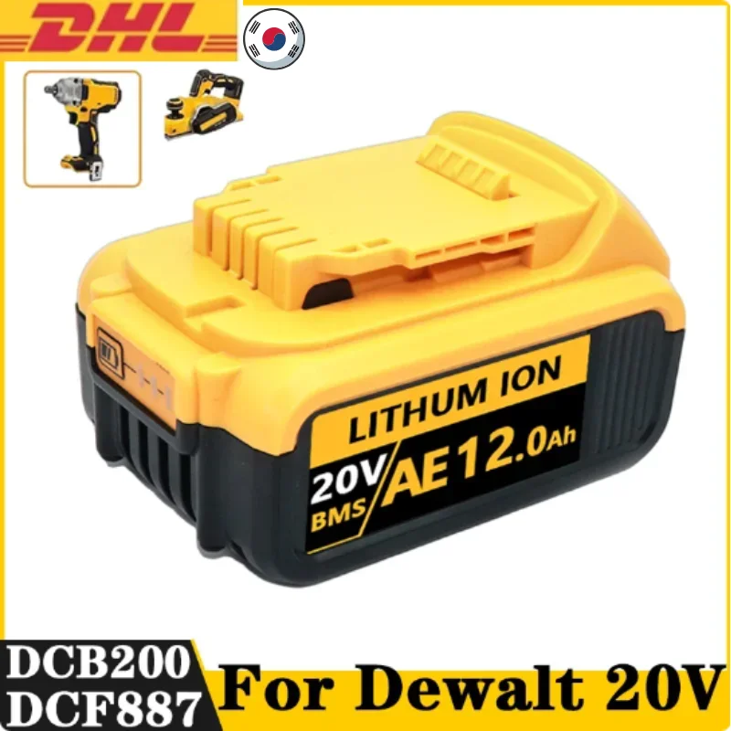 

Applicable to Dewei 18V 6.0Ah 8.0Ah rechargeable battery power tools and lithium-ion LED replacement DCB205 DCB204-2 20V DCB206