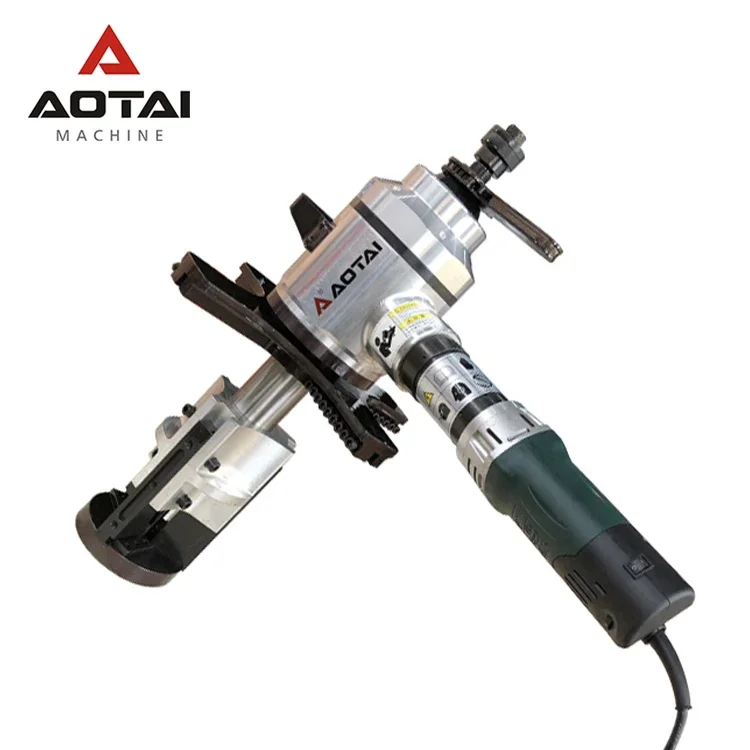 AOTAI SDC-150TN 60-170 MM LIGHT WEIGHT PORTABLE CHEAP ELECTRIC PNEUMATIC INNER MOUNTED PIPE BEVELING CHARMFERING MACHINE