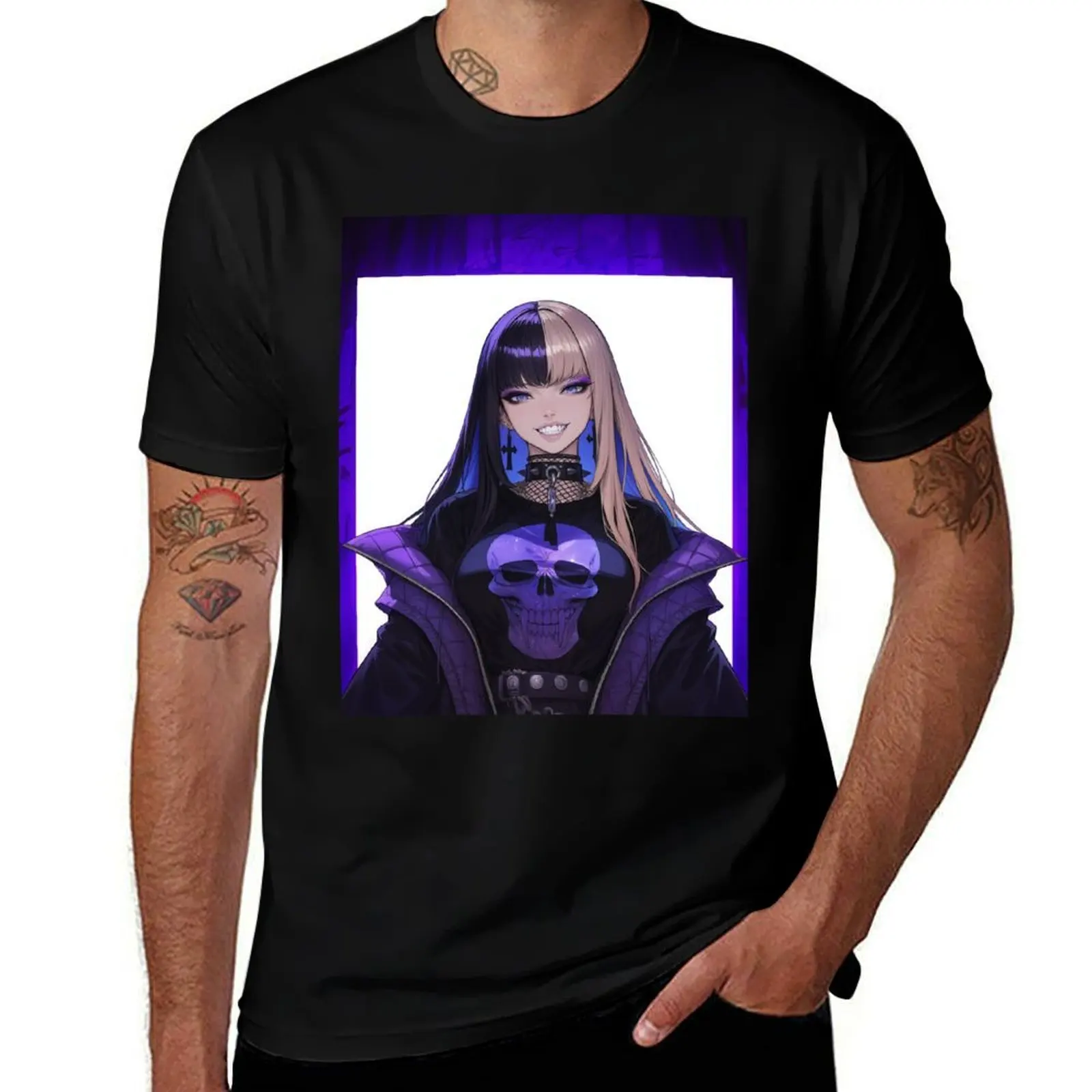 

Goth Girl T-Shirt essential t shirt t shirts for man pack white cotton t shirts high quality T-Shirt