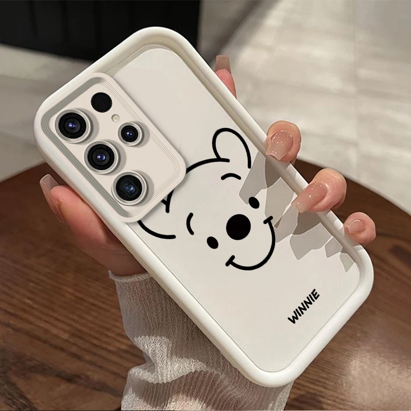 ديزني ويني كارتون سقوط حالة للصدمات ، غطاء تبو لينة لسامسونج غالاكسي S24 S23 الترا S22 S21 بالإضافة إلى FE A54 A53 A52 ، WK318