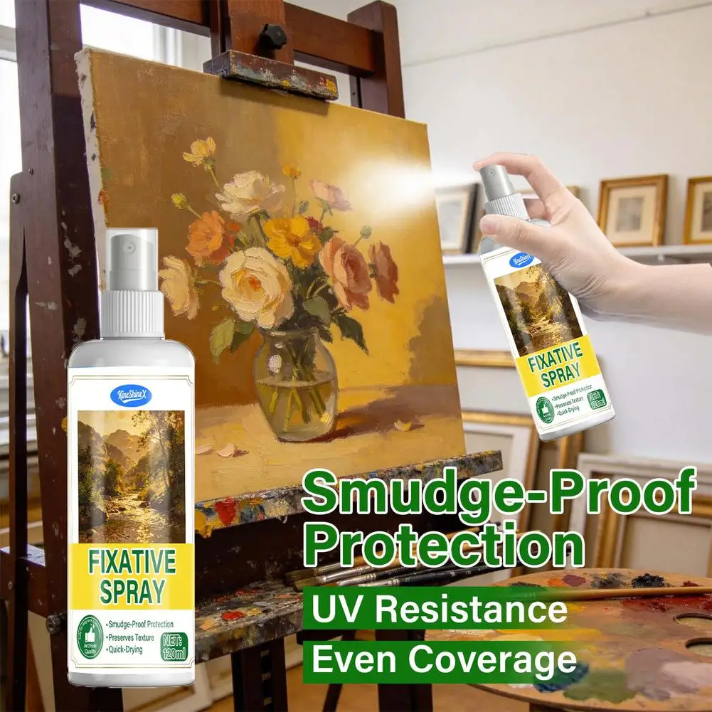Fixative Spray, Workable Fixative Spray for Art High-Efficiency Color Fixing Protect the Painting Extend the Preservation Time
