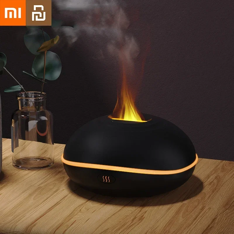 Xiaomi Youpin Aroma Diffuser 7 Color Flame Humidifier Led Ultrasonic Mist Maker Fogger Aroma Fragrance Diffuser Mute Home Office