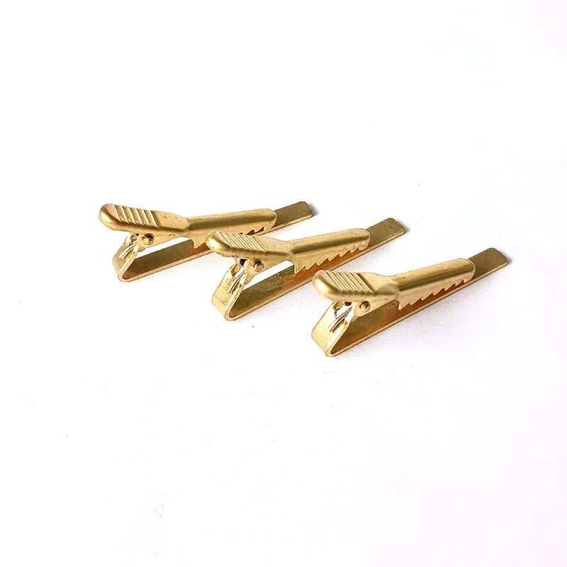 Direct selling copper embryo tie clip men's high-end fashion classic business collar clip tie clip men's customization