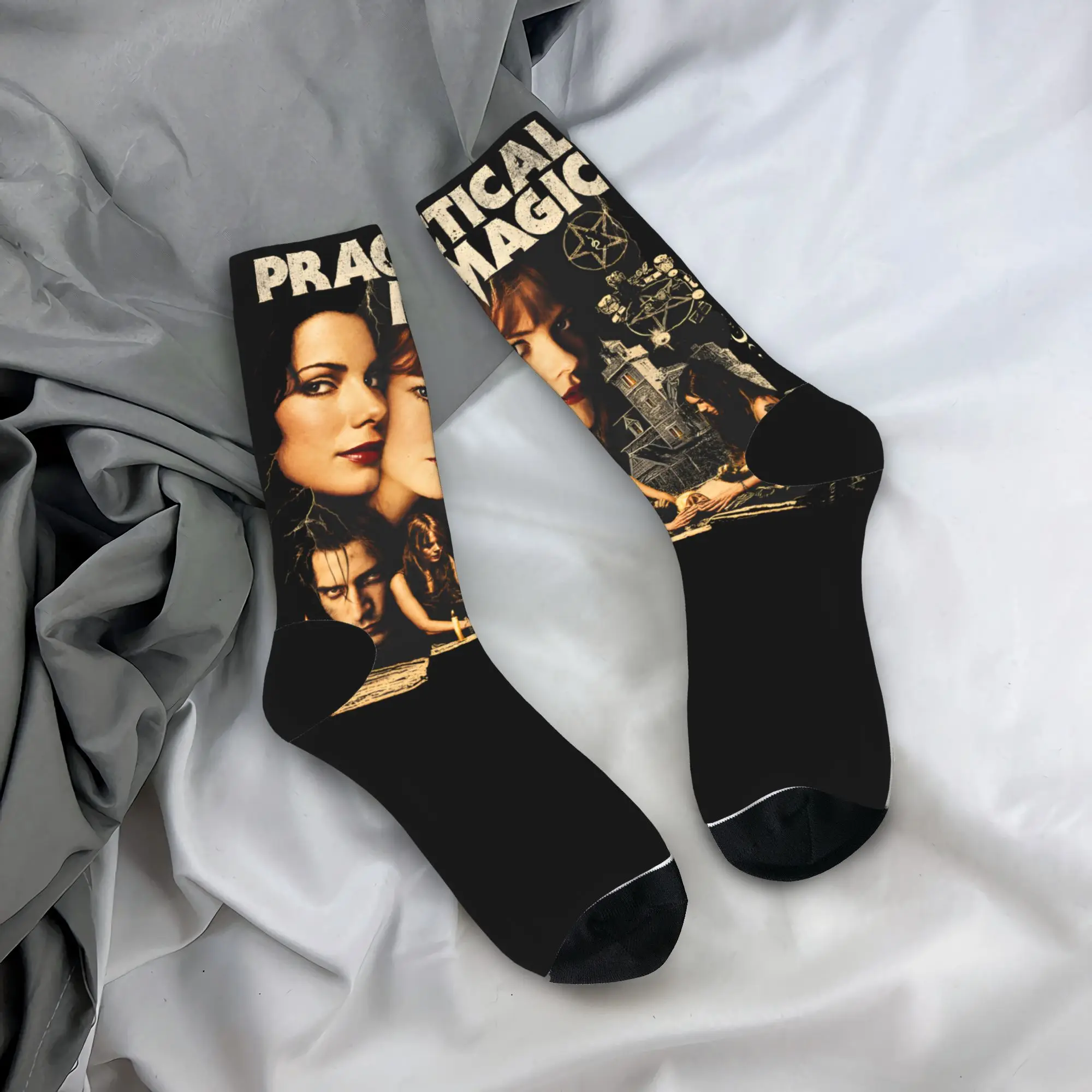 Practical Magics Socks Owens Sisters Korean Stockings Men Medium Soft Climbing Socks Autumn Graphic Anti Skid Socks