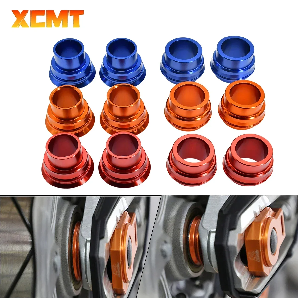 Front Rear Wheel Axle Hub Spacer  For  KTM  EXC EXC-F  EXC-W  XC-W  XCF-W 125 150 200 250 300 350 400 450 500 525 530 2008-2021